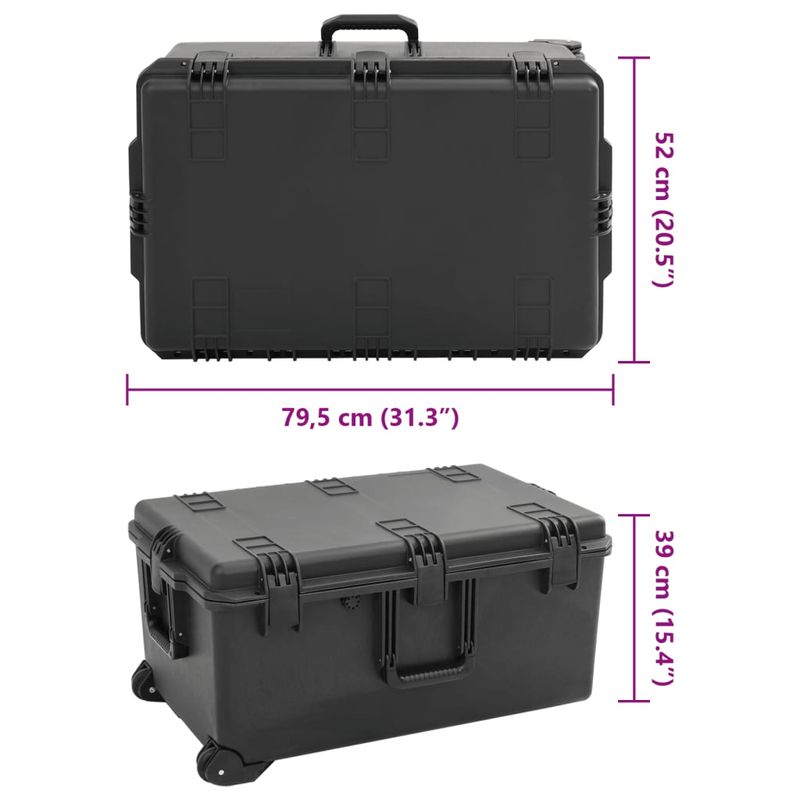 TV, Audio-Video si Foto - Aparate foto si accesorii - Accesorii foto si video - Alte accesorii foto & video - Carcasa de transport portabila, negru, 79,5x52x39 cm, PP - Infinity.ro