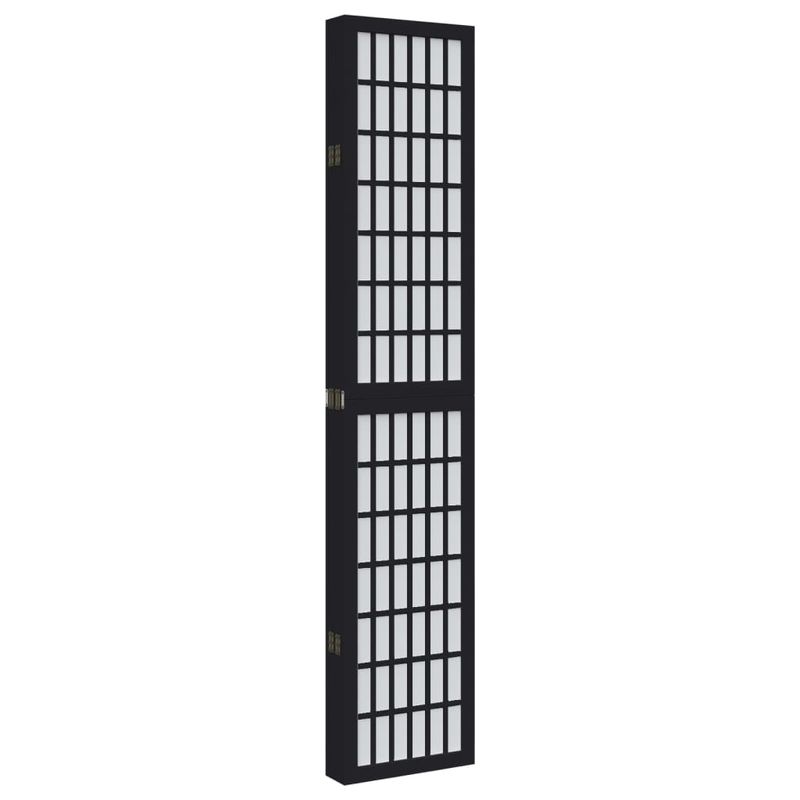 Casa si Gradina - Decoratiuni - Pereti despartitori si paravane - Paravan de camera cu 6 panouri, negru, lemn masiv paulownia - Infinity.ro