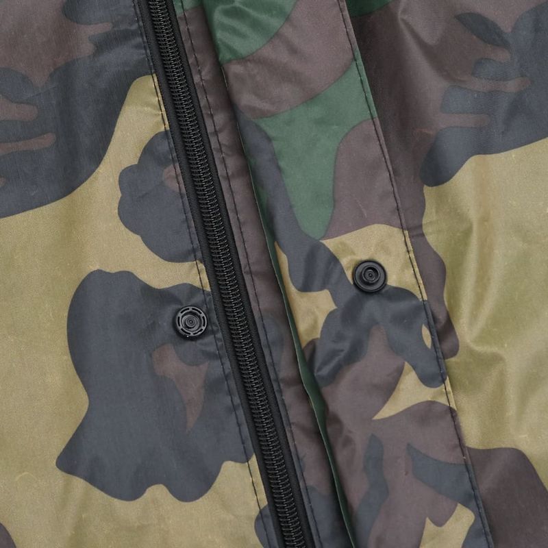 Casa si Gradina - Constructii - Echipamente de lucru - Imbracaminte protectia muncii - Costum de ploaie, 2 piese, cu gluga, imprimeu camuflaj, XXL - Infinity.ro