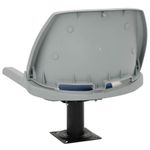 Auto si Moto - Ambarcatiuni - Piese pentru ambarcatiuni - Set scaun pliabil pentru barca, albastru si alb, 48x51x41 cm - Infinity.ro