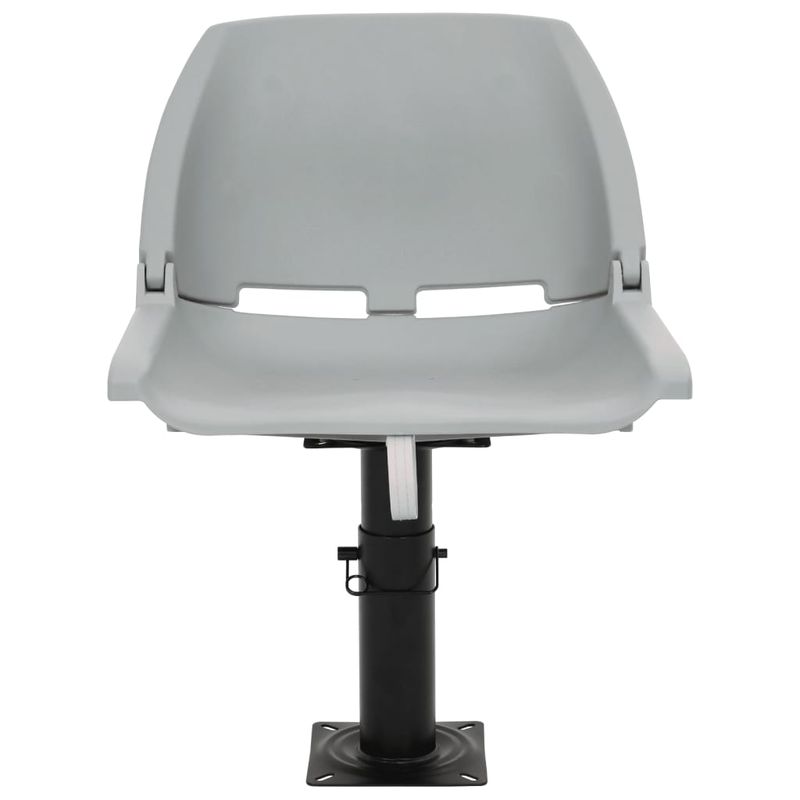 Auto si Moto - Ambarcatiuni - Piese pentru ambarcatiuni - Set scaun pliabil, 2 piese, fara pernă, 48x51x41 cm, model cu piedestal reglabil - Infinity.ro