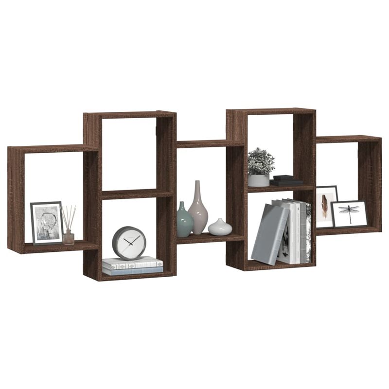 Casa si Gradina - Mobilier - Biblioteci si rafturi - Rafturi - Raft de perete, stejar maro, 159x18x65 cm, lemn compozit - Infinity.ro