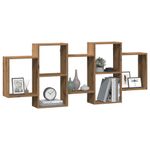 Casa si Gradina - Mobilier - Biblioteci si rafturi - Rafturi - Raft de perete, lemn artizanal, 159x18x65 cm, lemn prelucrat - Infinity.ro