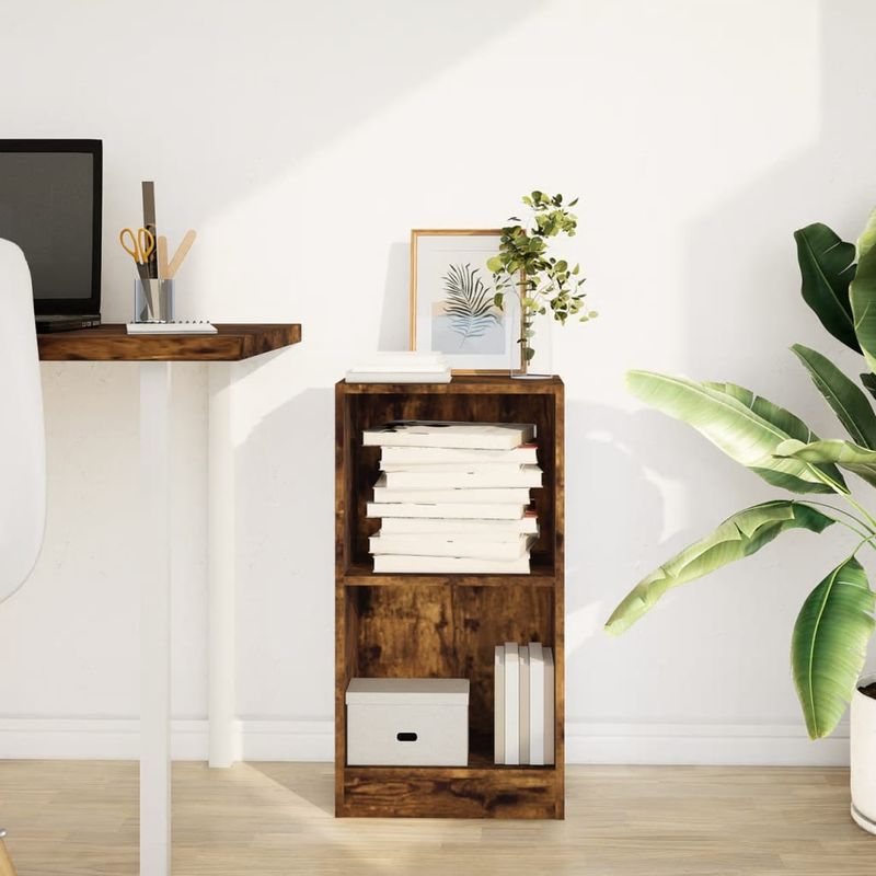 Casa si Gradina - Mobilier - Biblioteci si rafturi - Biblioteci - Biblioteca, stejar fumuriu, 40x24x76 cm, lemn prelucrat - Infinity.ro