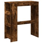 Casa si Gradina - Mobilier - Mese si birouri - Mese bucatarie si dining - Masa de bar cu rafturi, stejar fumuriu, 90x40x103,5 cm, lemn - Infinity.ro