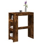 Casa si Gradina - Mobilier - Mese si birouri - Mese bucatarie si dining - Masa de bar cu rafturi, stejar fumuriu, 90x40x103,5 cm, lemn - Infinity.ro