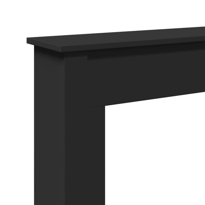 Casa si Gradina - Termice - Sobe, Seminee si accesorii - Accesorii seminee si sobe - Masca de semineu, negru, 75x20x87,5 cm, lemn prelucrat - Infinity.ro