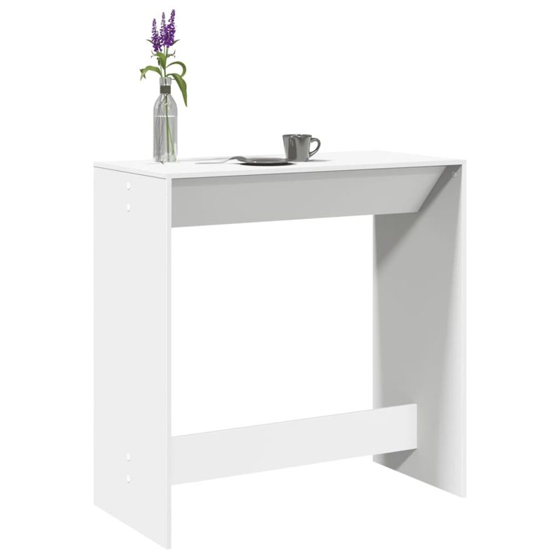 Casa si Gradina - Mobilier - Mese si birouri - Mese bucatarie si dining - Masa de bar, alb, 102x50x103,5 cm, lemn prelucrat - Infinity.ro