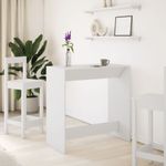 Casa si Gradina - Mobilier - Mese si birouri - Mese bucatarie si dining - Masa de bar, alb, 102x50x103,5 cm, lemn prelucrat - Infinity.ro