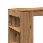 Casa si Gradina - Mobilier - Mese si birouri - Mese bucatarie si dining - Masa bar cu rafturi, stejar artizanal, 102x50x103,5 cm, lemn - Infinity.ro