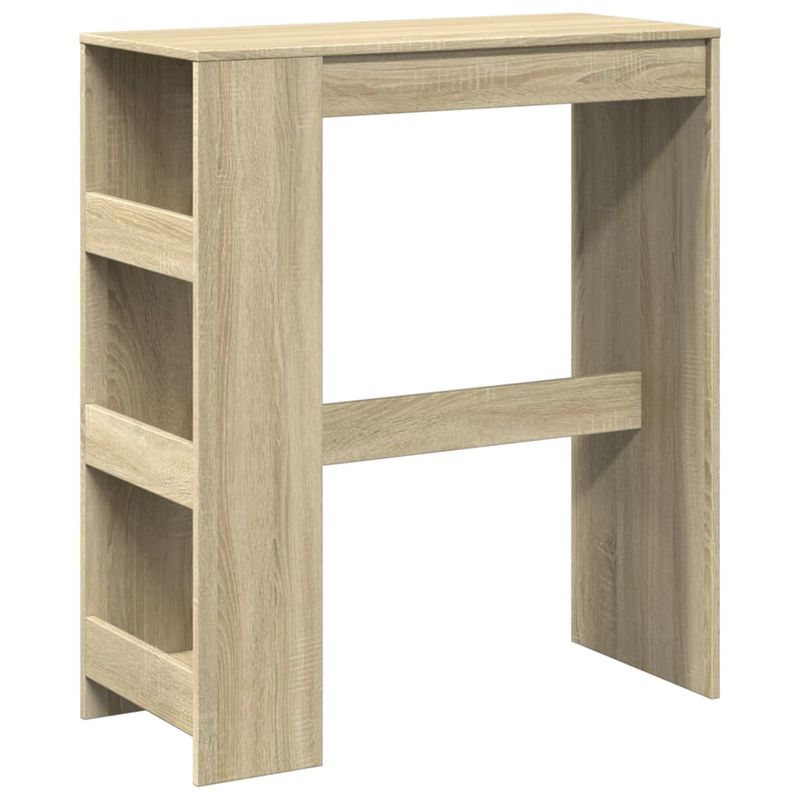 Casa si Gradina - Mobilier - Mese si birouri - Mese bucatarie si dining - Masa bar cu rafturi stejar sonoma 90x40x103,5 cm lemn prelucrat - Infinity.ro