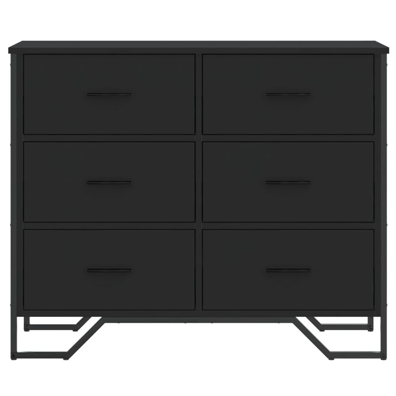 Casa si Gradina - Mobilier - Comode si corpuri - Comode - Comoda cu sertare, negru, 91x35,5x74,5 cm, lemn prelucrat - Infinity.ro