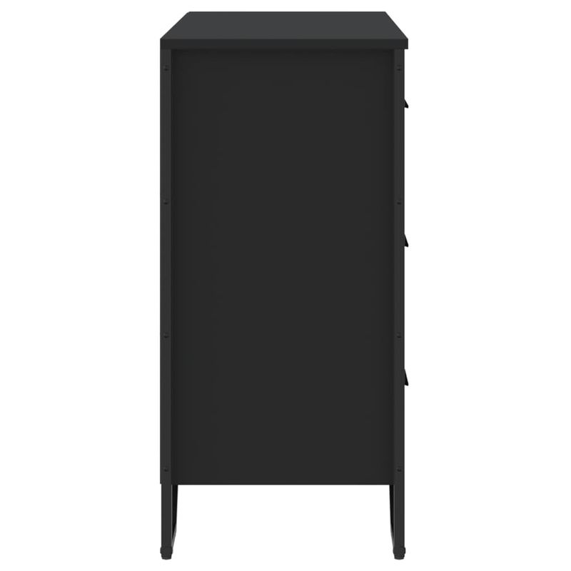 Casa si Gradina - Mobilier - Comode si corpuri - Comode - Comoda cu sertare, negru, 91x35,5x74,5 cm, lemn prelucrat - Infinity.ro