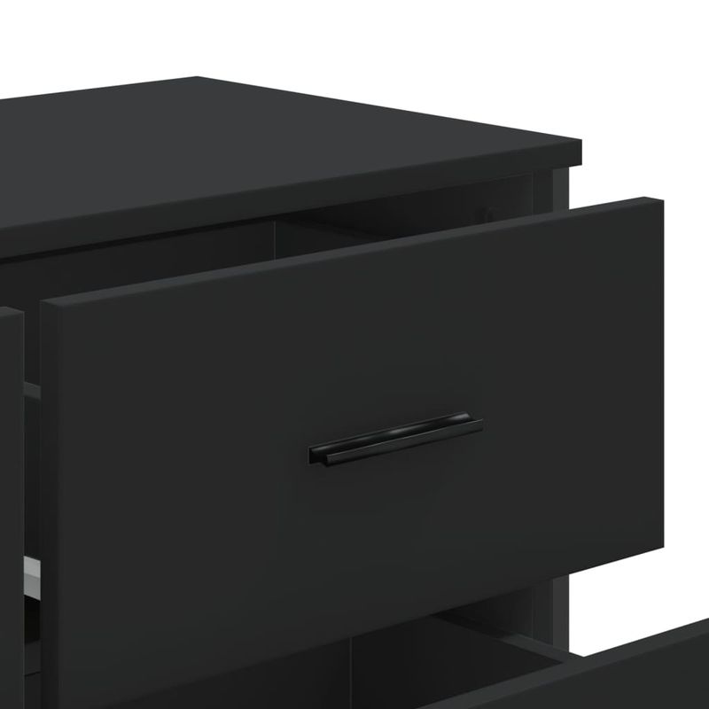 Casa si Gradina - Mobilier - Comode si corpuri - Comode - Comoda cu sertare, negru, 91x35,5x74,5 cm, lemn prelucrat - Infinity.ro