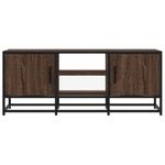 Casa si Gradina - Mobilier - Comode si corpuri - Comode - Dulap TV, stejar maro, 100x35x41 cm, lemn prelucrat si metal - Infinity.ro
