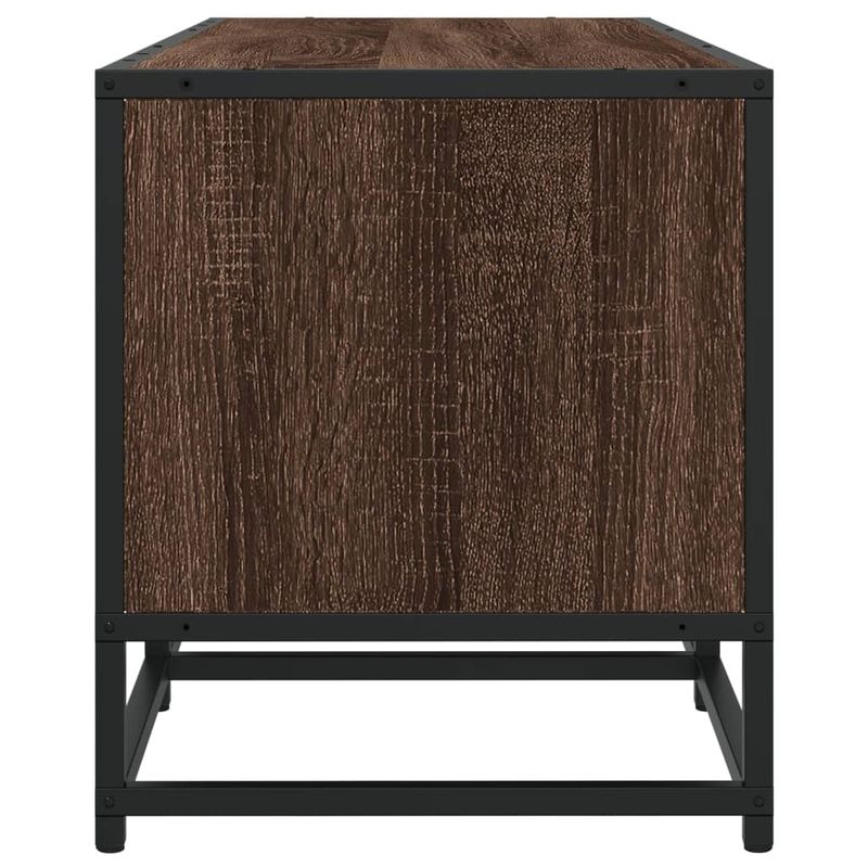 Casa si Gradina - Mobilier - Comode si corpuri - Comode - Dulap TV, stejar maro, 100x35x41 cm, lemn prelucrat si metal - Infinity.ro