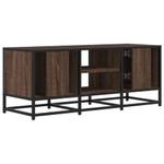Casa si Gradina - Mobilier - Comode si corpuri - Comode - Dulap TV, stejar maro, 100x35x41 cm, lemn prelucrat si metal - Infinity.ro