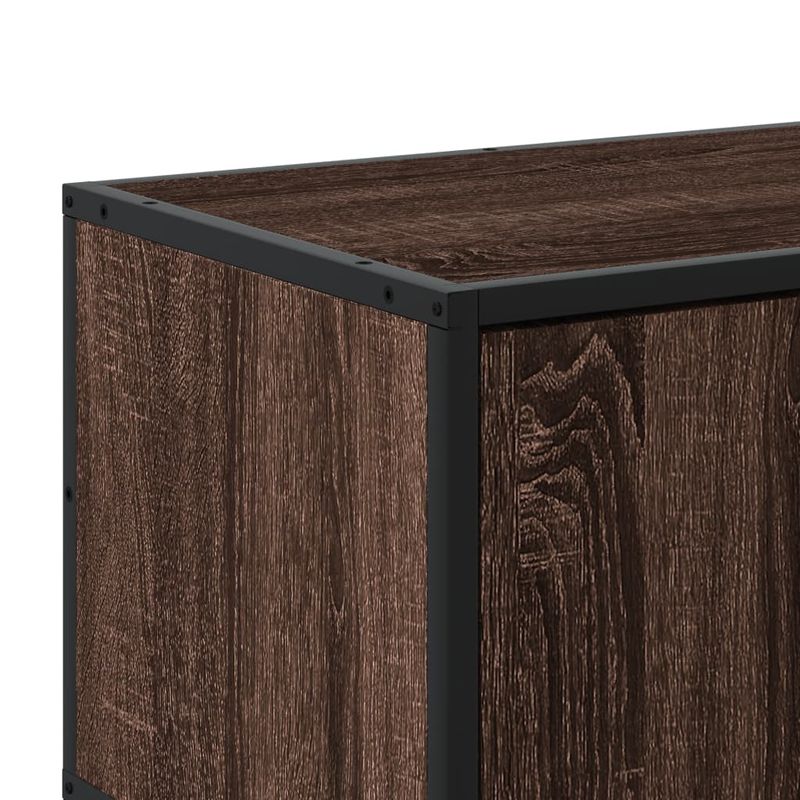 Casa si Gradina - Mobilier - Comode si corpuri - Comode - Dulap TV, stejar maro, 100x35x41 cm, lemn prelucrat si metal - Infinity.ro