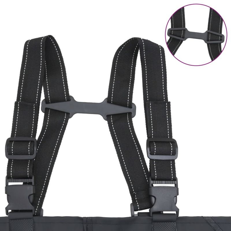 Sport si Outdoor - Echipament Sportiv - Imbracaminte sport - Combinezoane sport - Salopeta cu pieptar, cizme si curea, negru, marimea 42 - Infinity.ro