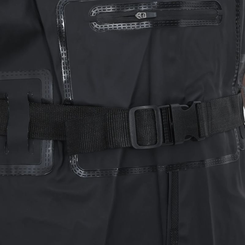 Sport si Outdoor - Echipament Sportiv - Imbracaminte sport - Combinezoane sport - Salopeta cu pieptar, cizme si curea, negru, marimea 42 - Infinity.ro