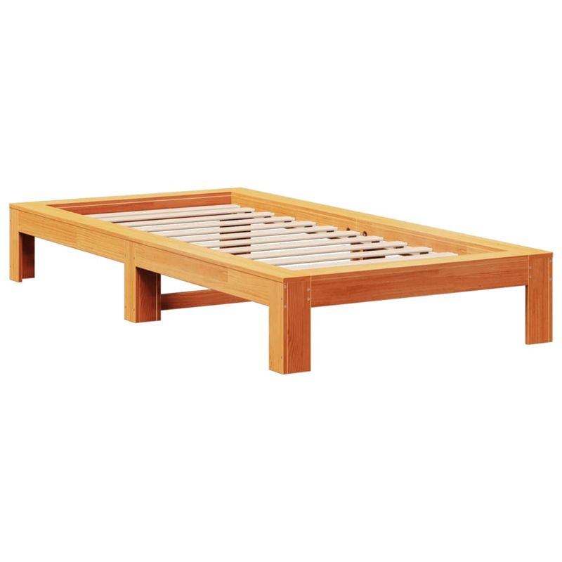 Casa si Gradina - Mobilier - Paturi si accesorii - Paturi - Pat de zi fara saltea, maro ceruit, 90x200 cm, lemn masiv pin - Infinity.ro