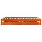 Casa si Gradina - Mobilier - Paturi si accesorii - Paturi - Pat de zi fara saltea, maro ceruit, 90x200 cm, lemn masiv pin - Infinity.ro