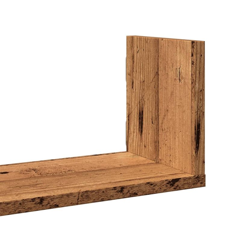 Casa si Gradina - Mobilier - Biblioteci si rafturi - Rafturi - Rafturi perete, 3 buc., lemn vechi, 80x18x18 cm, lemn prelucrat - Infinity.ro