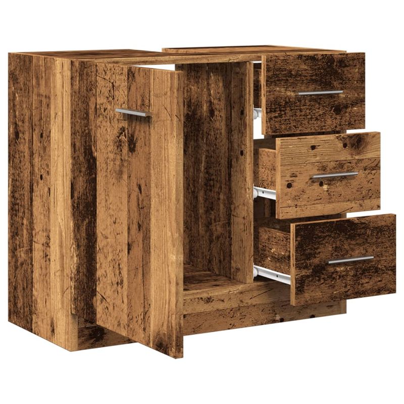 Casa si Gradina - Mobilier - Mobilier baie - Comode baie - Dulap de chiuveta, lemn vechi, 63x30x54 cm, lemn prelucrat - Infinity.ro