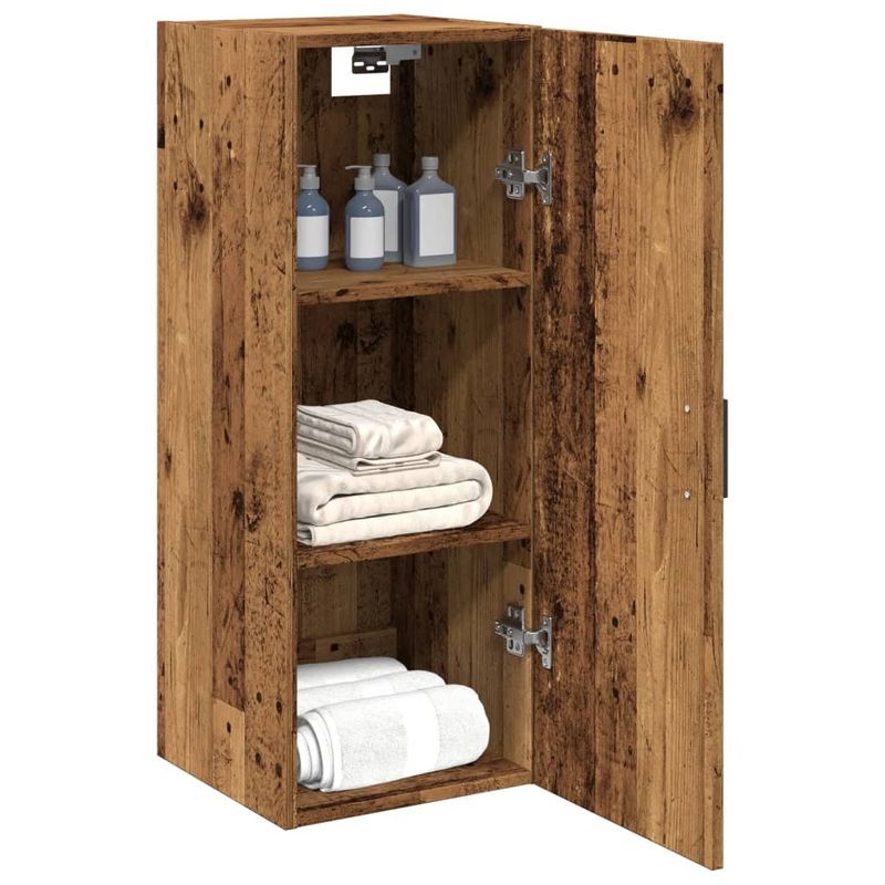 Casa si Gradina - Mobilier - Comode si corpuri - Comode - Dulap pe perete, lemn vechi, 34,5x34x90 cm, lemn prelucrat - Infinity.ro