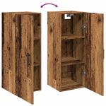 Casa si Gradina - Mobilier - Comode si corpuri - Comode - Dulap pe perete, lemn vechi, 34,5x34x90 cm, lemn prelucrat - Infinity.ro