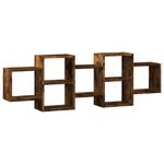 Casa si Gradina - Mobilier - Biblioteci si rafturi - Rafturi - Raft de perete, stejar fumuriu, 129x18x42 cm, lemn prelucrat - Infinity.ro