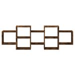 Casa si Gradina - Mobilier - Biblioteci si rafturi - Rafturi - Raft de perete, stejar fumuriu, 129x18x42 cm, lemn prelucrat - Infinity.ro