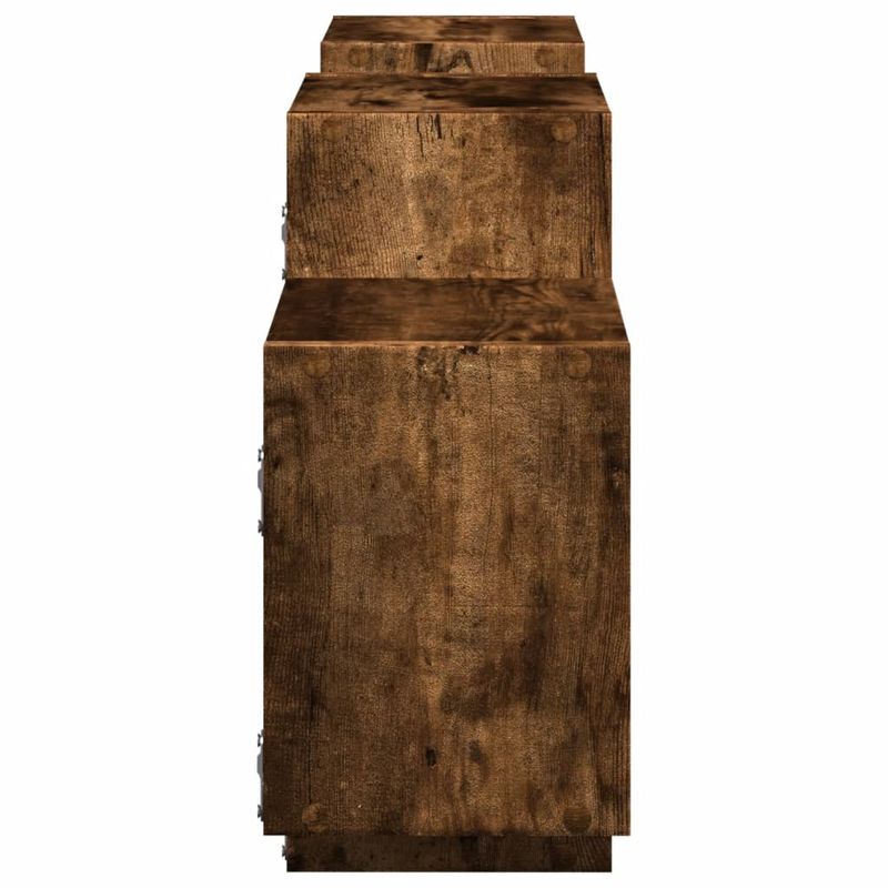 Casa si Gradina - Mobilier - Biblioteci si rafturi - Rafturi - Raft de perete, stejar fumuriu, 129x18x42 cm, lemn prelucrat - Infinity.ro