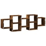 Casa si Gradina - Mobilier - Biblioteci si rafturi - Rafturi - Raft de perete, stejar fumuriu, 129x18x42 cm, lemn prelucrat - Infinity.ro