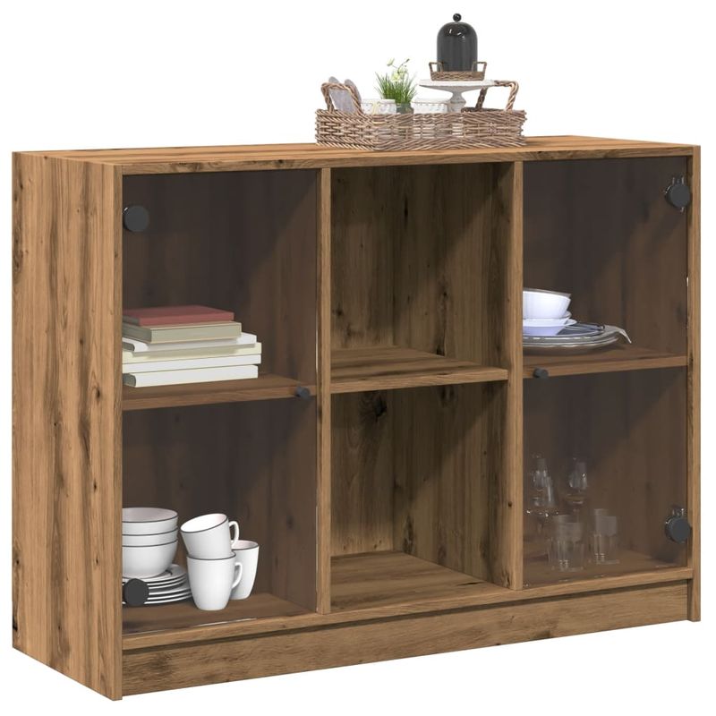Casa si Gradina - Mobilier - Comode si corpuri - Comode - Dulap, stejar artizanal, 102x37x75,5 cm, lemn prelucrat - Infinity.ro