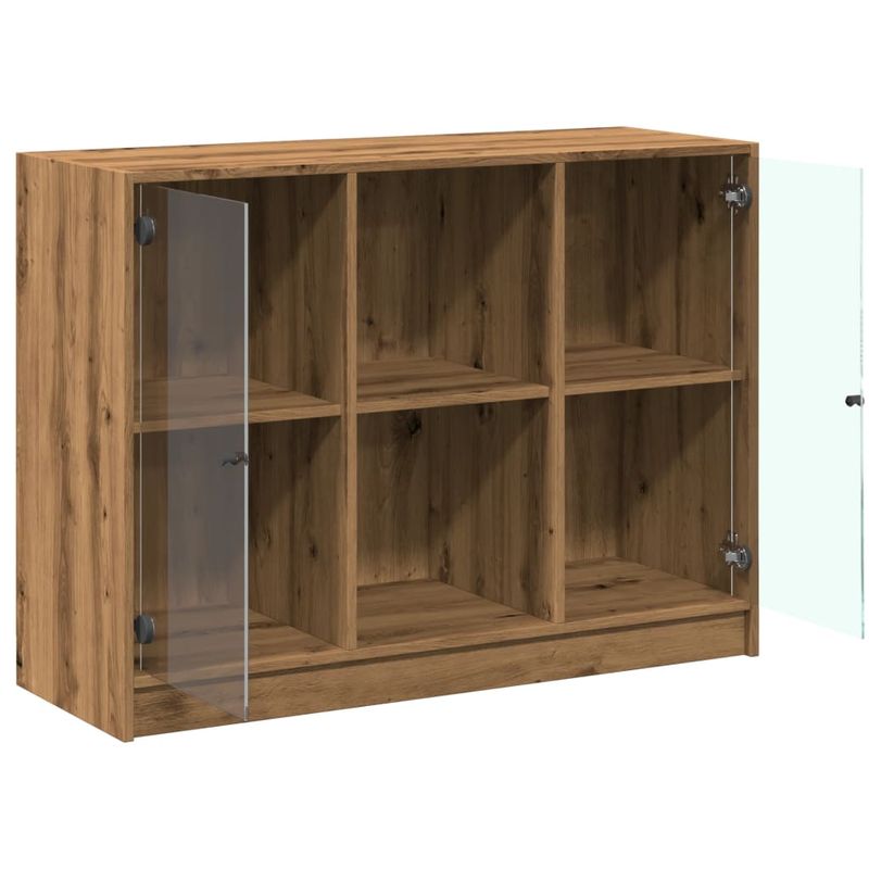 Casa si Gradina - Mobilier - Comode si corpuri - Comode - Dulap, stejar artizanal, 102x37x75,5 cm, lemn prelucrat - Infinity.ro