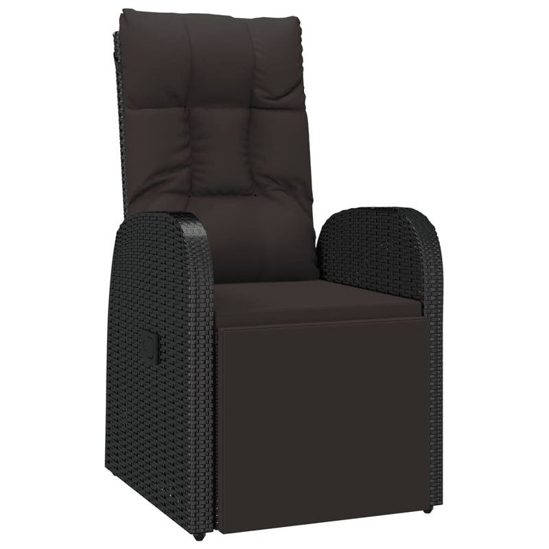 Casa si Gradina - Gradina si terasa - Mobilier exterior - Seturi mobila gradina - Set mobilier de gradina cu perne, 9 piese, negru, poliratan - Infinity.ro