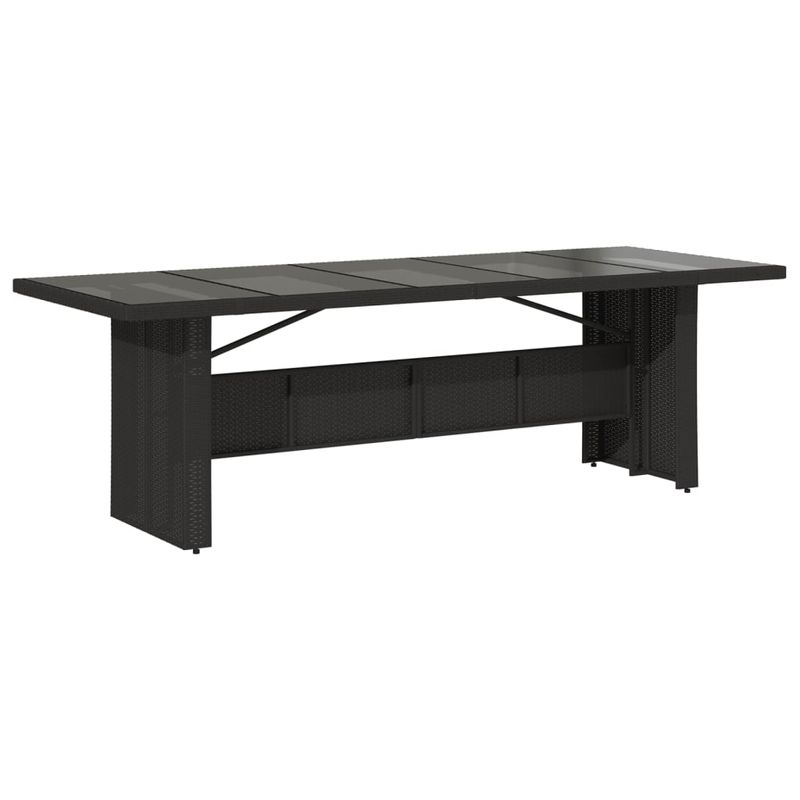 Casa si Gradina - Gradina si terasa - Mobilier exterior - Seturi mobila gradina - Set mobilier de gradina cu perne, 9 piese, negru, poliratan - Infinity.ro