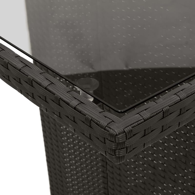 Casa si Gradina - Gradina si terasa - Mobilier exterior - Seturi mobila gradina - Set mobilier de gradina cu perne, 9 piese, negru, poliratan - Infinity.ro
