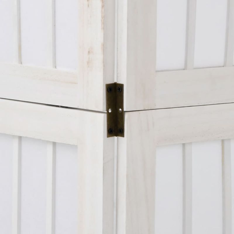 Casa si Gradina - Decoratiuni - Pereti despartitori si paravane - Paravan camera 4 panouri, alb, lemn masiv paulownia - Infinity.ro