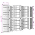 Casa si Gradina - Decoratiuni - Pereti despartitori si paravane - Paravan camera 6 panouri, alb, lemn masiv paulownia - Infinity.ro