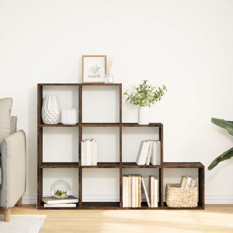 Casa si Gradina - Mobilier - Biblioteci si rafturi - Biblioteci - Biblioteca/separator stejar fumuriu 137,5x29x103,5 cm lemn - Infinity.ro