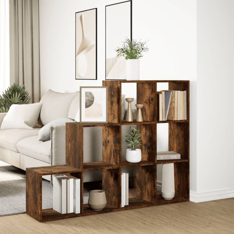 Casa si Gradina - Mobilier - Biblioteci si rafturi - Biblioteci - Biblioteca/separator stejar fumuriu 137,5x29x103,5 cm lemn - Infinity.ro