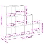 Casa si Gradina - Mobilier - Biblioteci si rafturi - Biblioteci - Biblioteca/separator stejar fumuriu 137,5x29x103,5 cm lemn - Infinity.ro