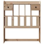 Casa si Gradina - Mobilier - Paturi si accesorii - Accesorii paturi - Tablie de pat cu depozitare, 75 cm, lemn masiv de pin - Infinity.ro