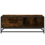 Casa si Gradina - Mobilier - Mese si birouri - Masute de cafea - Masuta de cafea stejar fumuriu 90x57x35cm lemn prelucrat/metal - Infinity.ro