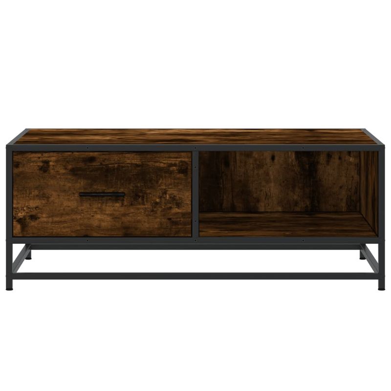 Casa si Gradina - Mobilier - Mese si birouri - Masute de cafea - Masuta de cafea stejar fumuriu 90x57x35cm lemn prelucrat/metal - Infinity.ro