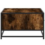Casa si Gradina - Mobilier - Mese si birouri - Masute de cafea - Masuta de cafea stejar fumuriu 90x57x35cm lemn prelucrat/metal - Infinity.ro