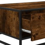 Casa si Gradina - Mobilier - Mese si birouri - Masute de cafea - Masuta de cafea stejar fumuriu 90x57x35cm lemn prelucrat/metal - Infinity.ro