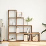 Casa si Gradina - Mobilier - Biblioteci si rafturi - Biblioteci - Biblioteca/separator 4 niveluri stejar 131,5x29x131,5 cm lemn - Infinity.ro